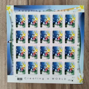 Vintage 1999 USPS “Adopting a Child” 33¢ Stamp Sheet – Mint NH Collectible